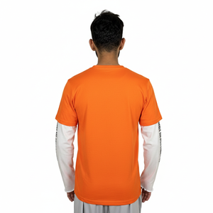 Camiseta informal de doble capa para hombre |   Corte Moderno |   Suministro directo de fábrica OEM, camiseta de doble capa para ropa urbana. - Product Image 2