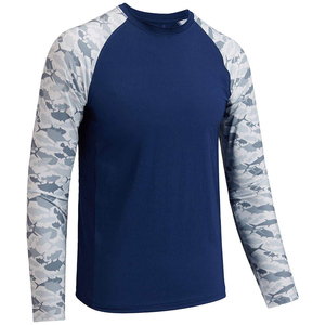 Chemises de pêche personnalisées UPF50+ à séchage rapide, vente en gros, manches longues, protection solaire, évacuation de l'humidité, chemises de sport de qualité économique - Product Image 1