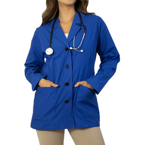 Bata de Laboratorio para Mujer, Marca Privada OEM, 210 GSM, Mezcla de Algodón, Uniforme de Hospital y Clínica, Bata Médica Profesional - Product Image 1