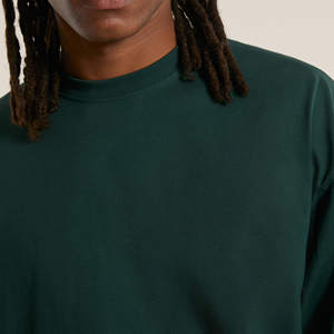 Men's Dark Green Short Sleeve O-Neck T-<b>Shirt</b> Regular Fit Solid Color Casual <b>100</b>% <b>Polyester</b> Jersey Knitted Breathable Quick Dry - Product Image 6