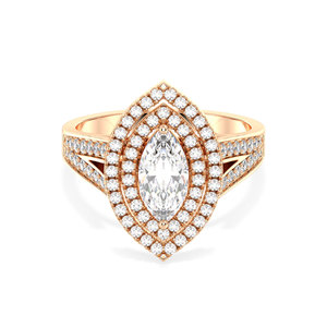 Anillo Solitario REYES con Moissanita de Corte Marquesa de 1.65 Quilates en Plata de Ley 925, Regalo de Compromiso y Boda, Joyería Fina - Product Image 2