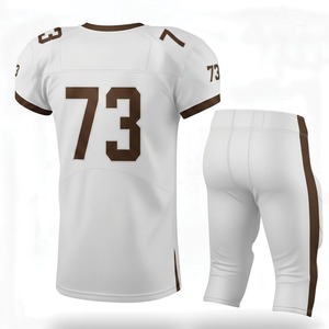 Uniforme de Fútbol Americano Personalizable de Alta Calidad, 100% Poliéster Transpirable, Cuello en V, Tirantes en T, Manga Corta, Ropa Deportiva - Product Image 6