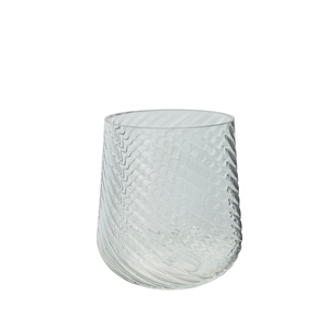 Copas de Vino Clásicas Transparentes con Diseño en Espiral, sin Tallo, de Plástico, para Bar y Fiestas - Product Image 1