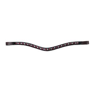 Haute qualité Logo personnalisé cheval équestre frontal multicolore cuir Durable fantaisie couture confortable en gros à faible coût - Product Image 1