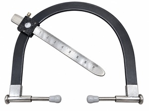 Craniomètre médical standard en acier, calibre anthropométrique à écartement, échelle graduée, pointes arrondies, pour la mesure crânienne en laboratoire d'anatomie - Product Image 1