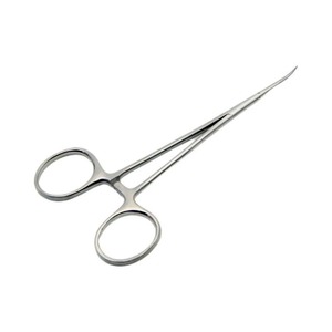 1pcs Medical Microvascular Hemostatic Stainless Steel Straight Bending Double Eyelid Fat Surgical <b>Pliers</b> Forceps Instrument <b>Set</b> - Product Image 1