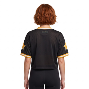 Top Deportivo Corto para Mujer, con Cuello en V, Estampado, de Spandex y Poliéster, con Impresión Digital, 320g, Sin Tirantes - Product Image 2