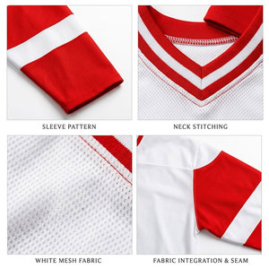 Conjunto de Jersey de Hockey sobre Hielo de los Florida Panthers, Blanco y Rojo, Impresión Sublimada, Manga Larga, Uniforme para Hombre Adulto, Material de Malla Transpirable - Product Image 6