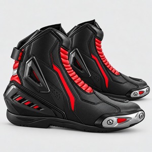 Bottes courtes de moto conçues par des experts, matériaux durables, fermeture sécurisée et soutien confortable pour les motards sur route - Product Image 6