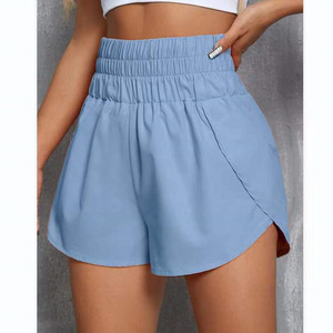 <span class=keywords><strong>Pantaloncini</strong></span> da donna estivi casual in cotone, tinta unita, sportivi, con coulisse e <span class=keywords><strong>vita</strong></span> <span class=keywords><strong>alta</strong></span> - Product Image 4