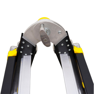 NIKAWA Aluminum Alloy Folding <b>Ladder</b> Multi-Position Manual Lock Industrial Modern 150kg Load Capacity - Product Image 3