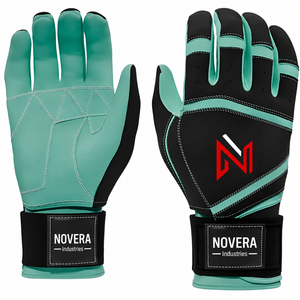 Wholesale Bulk Supplier Low MOQ <b>Baseball</b> Batting <b>Gloves</b> Adults Durable Leather Short Cuff Anti-Slip Softball <b>Gloves</b> Customized - Product Image 4