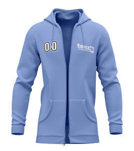 Sudadera con cremallera completa para hombre, sudadera deportiva informal con capucha con cordón, ropa de abrigo cómoda de invierno - Product Image 3