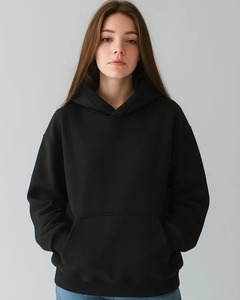 Sudadera con Capucha Bordada de Alta Calidad para Hombre, Estilo Urbano, Otoño, Color Sólido, Personalizable, Cómoda - Product Image 4