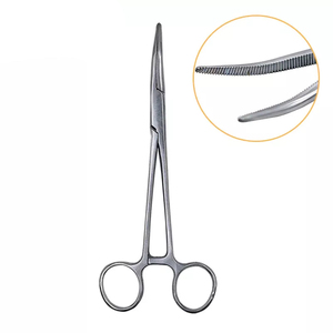 Pinces hémostatiques Mosquito droites et courbées de haute qualité à pointe fine pour la dissection chirurgicale en milieu hospitalier, avec porte-aiguille à verrouillage - Product Image 6