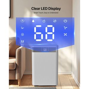 Deumidificatore Intelligente da 35 Pinte per Casa e Seminterrato, Silenzioso, con Tubo di Scarico Commerciale per Uso Industriale - Product Image 4