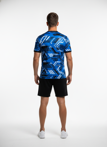 OEM Custom Sublimated Football Jerseys Soccer Uniforms Men's Embroidered <b>Names</b> Quick Dry Breathable Polyester/Cotton - Product Image 2
