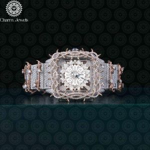 Montre mécanique carrée de luxe pour homme Charm_Jewels en acier inoxydable avec cadran en verre 40 mm, résistance à l'eau 10 bars, fermoir papillon - Product Image 1
