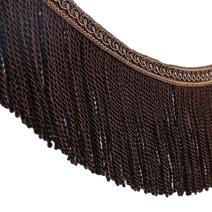 Frange en fil de broderie personnalisée en gros, matériau décoratif à pampilles, fil de broderie français, OEM personnalisé pour rideaux et vêtements - Product Image 3
