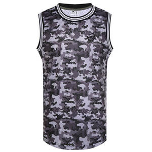 Camiseta sin Mangas Transpirable de Talla Grande con Estampado Personalizado, Servicio OEM, Jersey de Baloncesto de Poliéster/Algodón de Secado Rápido - Product Image 1