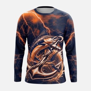 Camisetas de Pesca de Manga Larga de Secado Rápido UPF 50, Material de Poliéster/Spandex, Ropa de Pesca, Ropa Deportiva para Exteriores - Product Image 5