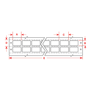 Étiquettes autocollantes Brady DATAB PVF résistantes à la chaleur et aux produits chimiques, noyau de 25 mm, durables pour l'identification d'équipements et de réactifs - Product Image 1