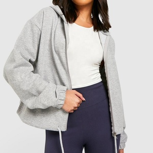 Sweat-shirt à capuche en coton personnalisé avec Logo imprimé, blanc 100% coton brodé, vêtements en éponge français en vrac, haute qualité, fermeture éclair, nouvelle collection - Product Image 1