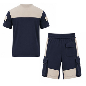 Conjunto de Dos Piezas para Hombre Ekin Impex, Camiseta y Pantalones Cortos con Bloques de Color, Estilo Urbano, Ropa Deportiva de Secado Rápido, Suministro al por Mayor - Product Image 2