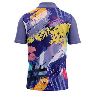 Chemises polo pour hommes personnalisées de haute qualité à manches courtes, respirantes, à séchage rapide, en polyester, sublimation - Product Image 4