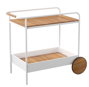 Gold Brass Hotel Trolley With 3 Shelves And 4 <b>Swivel</b> Casters Contemporary Design Durable Commercial Furniture - Product Image 6