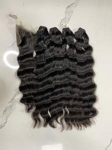 Cabello virgen camboyano natural que teje la cutícula ondulada suelta negra Extensión de cabello alineada para mujeres negras - Product Image 5