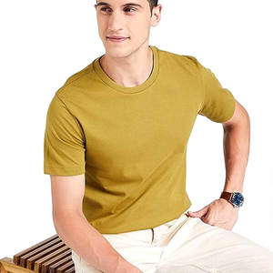 T-shirt à manches longues pour homme, dernier design du fabricant, 100% coton, couleur unie. - Product Image 3
