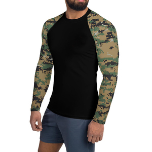 เสื้อรัดรูปแขนยาวพิมพ์ลายระบายอากาศได้ดี เป็นมิตรกับสิ่งแวดล้อม สำหรับ MMA BJJ ยิม ฟิตเนส ออกกำลังกาย ศิลปะการต่อสู้ - Product Image 3