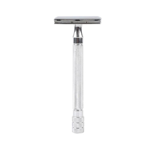 Maquinilla de Afeitar de Seguridad Profesional de Acero Inoxidable, Clásica, para Depilación Suave, con Cepillo Pequeño, Ajustable - Product Image 1