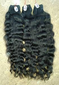 Cheveux Indiens Bruts, Cheveux Ondulés Naturels d'un Seul Donneur, Cheveux Humains Noirs Naturels, Paquets de Cheveux Remy, Tissage de Cheveux Doux et Soyeux - Product Image 5