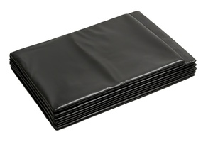Bolsas de Basura Negras Planas Personalizadas de 55-60 Galones, Grosor de 4 Mil, con Cordón, para Uso Doméstico - Product Image 2