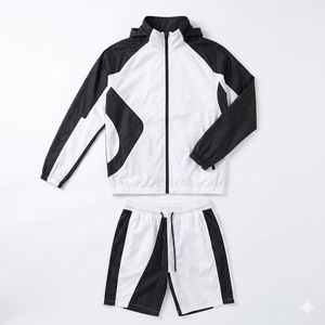 Highly Customized Logo <b>Pullover</b> <b>Jacket</b> Set for <b>Men</b> Blank Nylon Sportswear Outfit Lightweight Training & Casual Activewear - Product Image 1