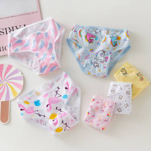 Braguitas de Dibujos Animados para Niñas, Nuevas de Fábrica, Térmicas, Sin Costuras, de Secado Rápido, 100% Algodón, Transpirables, Antiestáticas, AOP - Product Image 5