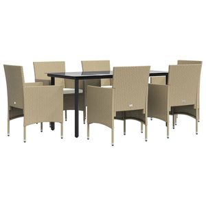 Set da Pranzo da Giardino Beige e Nero - Product Image 3