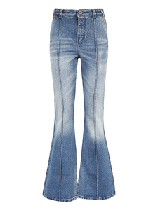 Nouveau design – Pantalon évasé pour femme, écologique, respirant, taille haute, avec cordon de serrage, mélange de coton léger, authentique et de qualité supérieure pour adulte - Product Image 3