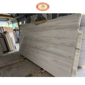 Dalles et blocs de marbre blanc Thassos du Vietnam de haute qualité, pierre naturelle cristalline blanche neige, pour plans de toilette de salle de bain, extérieur, résistant à l'eau - Product Image 5