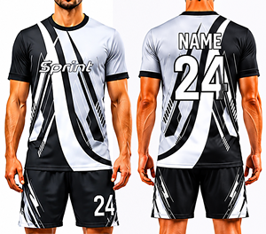 Camisetas de Fútbol para Hombre, Conjuntos de Uniformes Personalizables con Logotipo Impreso a Color, 100% Poliéster, Tecnología de Corte Automatizado - Product Image 1