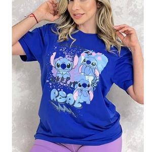 เสื้อยืดพิมพ์ลายคุณภาพสูงสำหรับผู้หญิงไซส์ใหญ่ ทรงหลวม คอกลม แขนสั้น สวมใส่สบายสำหรับฤดูร้อน รับสั่งพิมพ์ลายตามต้องการ จากบังกลาเทศ - Product Image 6