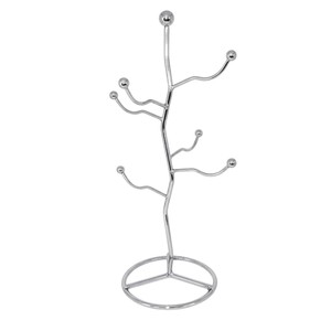 Soporte de metal de alta calidad para tazas, acabado negro, con 6 ganchos, organizador de cocina que ahorra espacio para tazas - Product Image 4