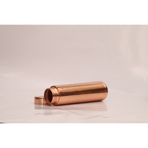 Bouteille d'eau en cuivre authentique, récipient artisanal ayurvédique en cuivre pour la santé et le renforcement immunitaire, bouteille à boire pour le yoga et le bureau - Product Image 4