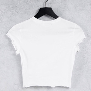 เสื้อครอปแฟชั่นสตรีทสไตล์สำหรับวัยรุ่น ทันสมัย ใส่สบาย แขนสั้น - Product Image 3