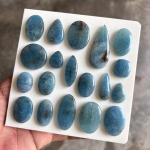 Natural Aquamarine Cabochons Mixed Shapes Polished Loose Gemstones For Jewelry Making Bulk Lot gemstone for jewelery making - Product Image 4
