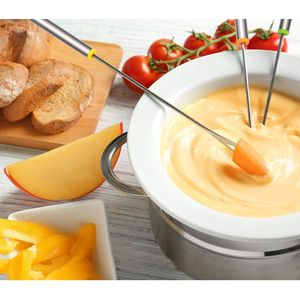 24 fourchettes à fondue en acier inoxydable de 9,5 pouces avec manche résistant à la chaleur, bâtonnets à fondue pour fromage, chocolat, guimauves et grillades - Product Image 4