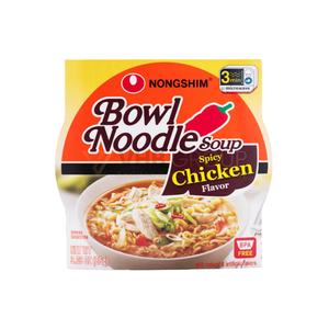 NONGSHIM BOWL NOODLE POLLO PICANTE PAQUETE DE 12 - Product Image 1