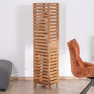 Colonne de rangement Vandana Royal Edge avec structure à persiennes en acacia - Product Image 5